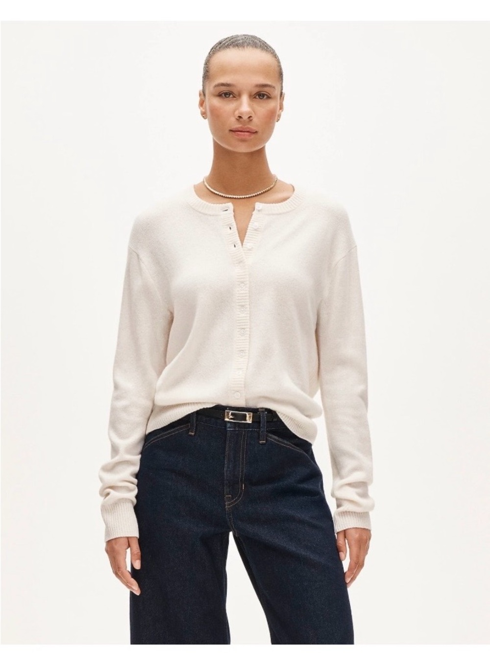J. Crew NWT Perfect Cashmere Cardigan Soft Cream Sweater XS CP465 $178